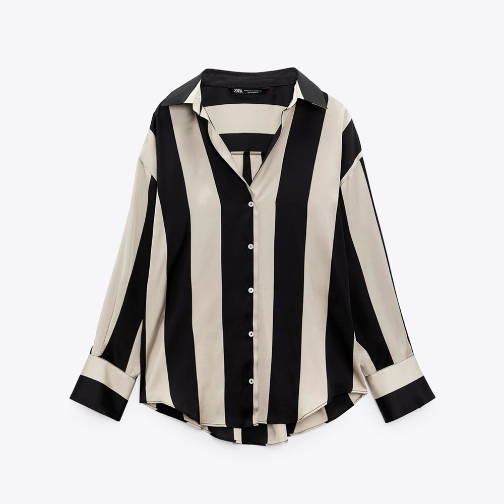 BNWT Zara Oversized Striped Shirt